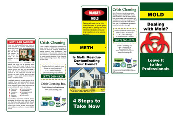 image of crisis cleaning brochures